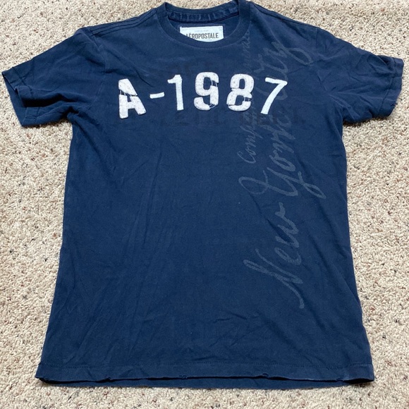 Aeropostale size XS Mens navy tee - Picture 1 of 2